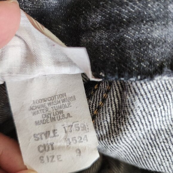 Vtg 80s Acid Wash Jean Denim Maxi Skirt Western W27" Straight Ultra High Waist - Picture 3 of 14